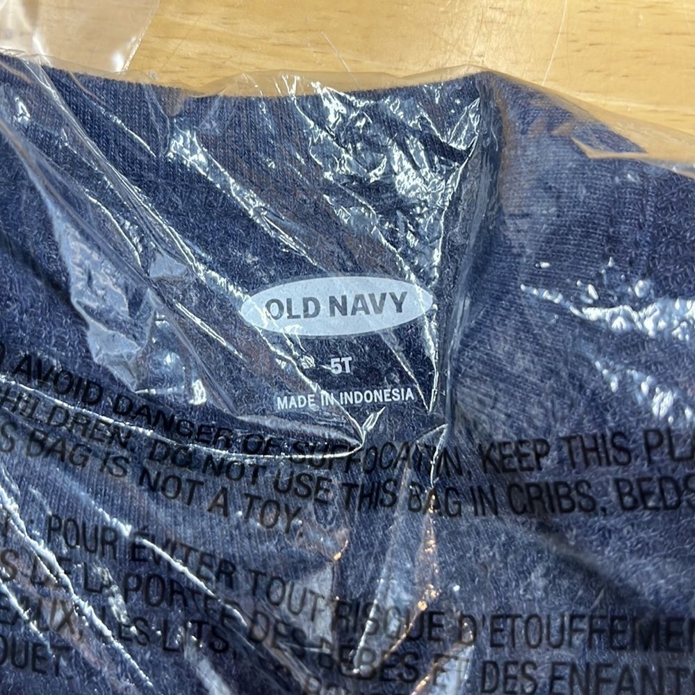 🔥4/$25 Old Navy Long Sleeve Thermal Navy Blue, 5t